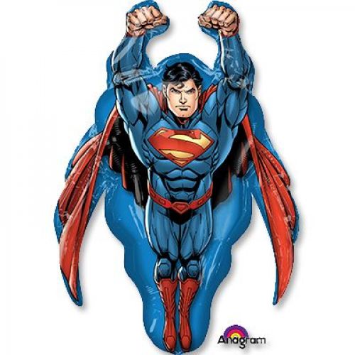 Фольгированный шар Супермэн в полёте (58 x 86 см)