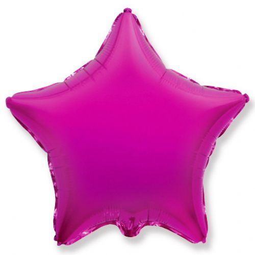 Фольгированная звезда пурпурная (46 см)