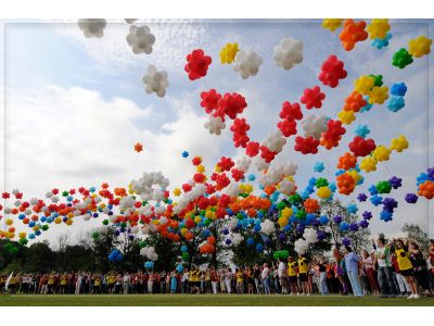 Оформление шарами на День города - блог о шарах