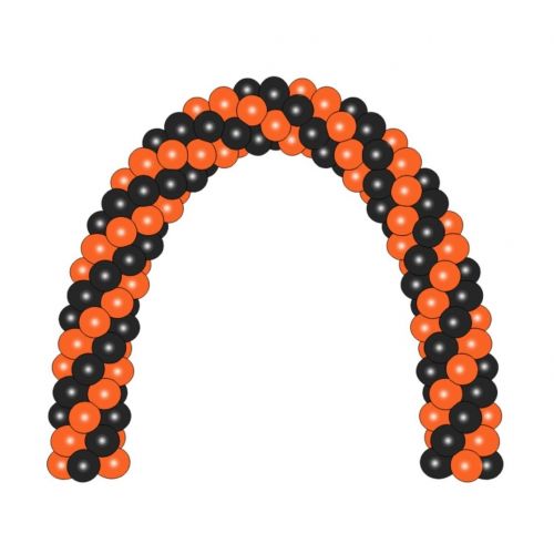 Чёрно-оранжевая арка на Хэллоуин (цена за метр)