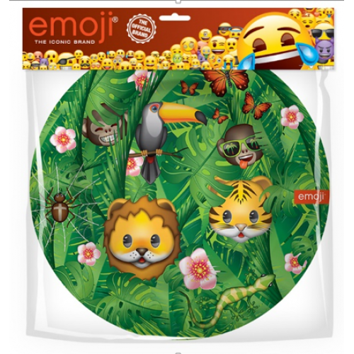 Тарелки, Emoji, Джунгли, Зеленые (6 шт, 23 см)