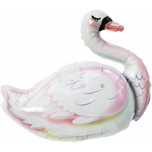 Фольгированный шар "Белый лeбедь" (83 см)