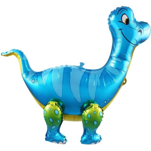 Фольгированный шар "Динозавр - Брахиозавр" (Синий)