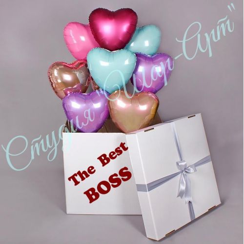 Коробка шаров "The best boss"