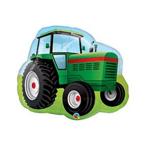 Фольгированный шар трактор зеленый (86 см)