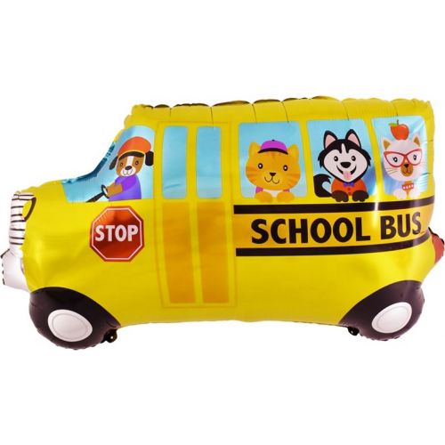 Фольгированный шар школьный автобус (84 см)