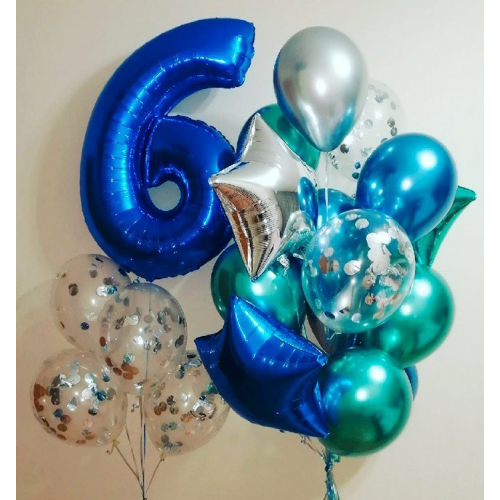 оформление шарами дня рождения 6 лет мальчику
