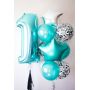 Композиция воздушных шаров на день рождения