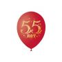 Варианты украшения 55 летия гелиевыми шарами для мужчины или женщины