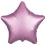 Фольгированная звезда Розовый сатин 46 см